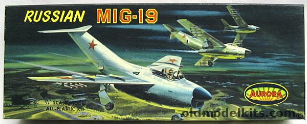 Aurora 1/48 Russian Mig-19, 66-100 plastic model kit